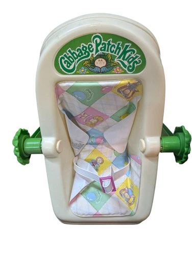 VTG 1983 Cabbage Patch Kids Carrier Car Seat Rocker With Pad Coleco