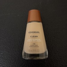 Covergirl Clean Liquid Foundation 110 Classic Ivory Original Discontinued