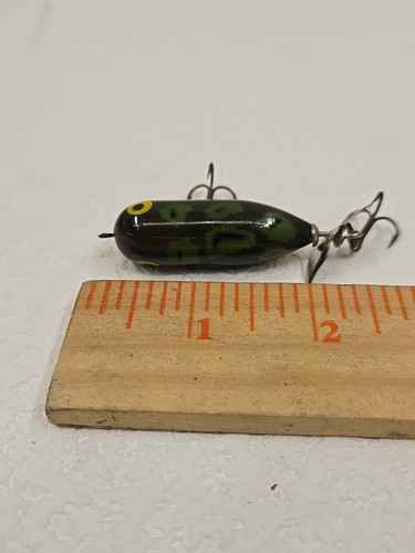 VINTAGE HEDDON TINY TORPEDO FROG COLOR FISHING LURE - Picture 4 of 5