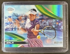 2025 Topps Chrome Alexandra Eala Aqua Refractor #/199