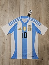 ARGENTINA 2024 MESSI HOME FOOTBALL SHIRT SOCCER JERSEY NEW S ADIDAS