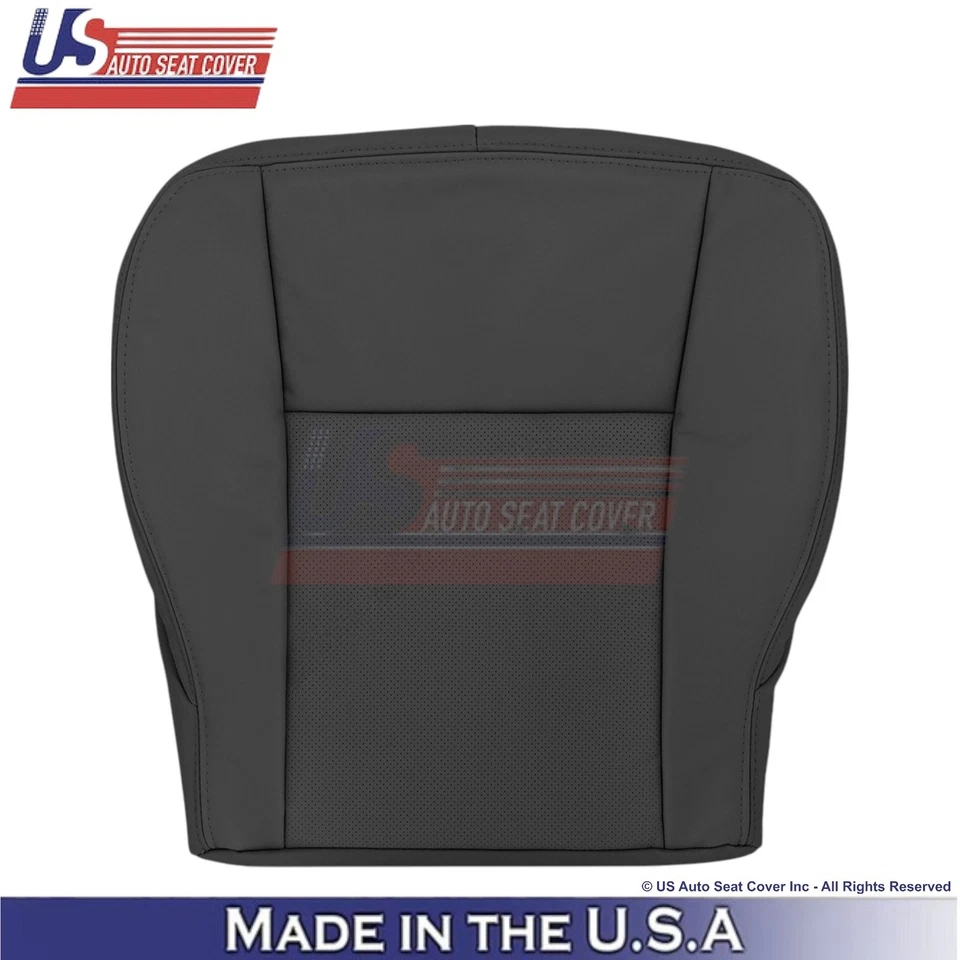 Fundas de asiento de repuesto delanteras de cuero negras para Cadillac CTS 2003-2007 Foto 2 de 4