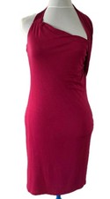 Versace Jeans Pink Halterneck Bodycon Dress. Viscose knit IT 44/ UK 12
