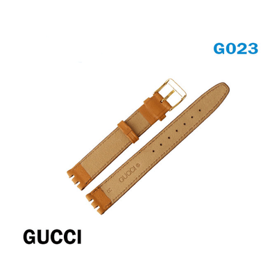 9000L GUCCI Swiss Leather Band- 16mm Camel Strep-14mm Gucci Buckle