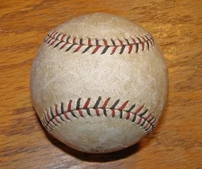 1927 University of Oregon Game Baseball, Red & Black Stitching, Vintage, Antique
