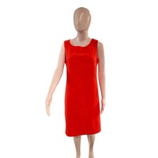 AB Studio Women’s Coral Sheath Dress Size 10 | Sleeveless Lined Career Cocktail