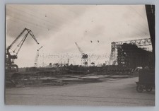 Hamburg Finkenwerder 1953 - Verkadekräne Werft - Altes Foto 1950er