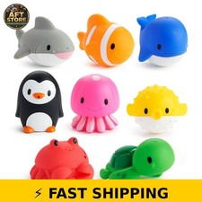 Munchkin Ocean Sea Animals Bath Squirters - 8 Pack for Babies