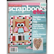 Scrapbooks Etc Magazine February 2012 Valentine cards storage solutions patterns