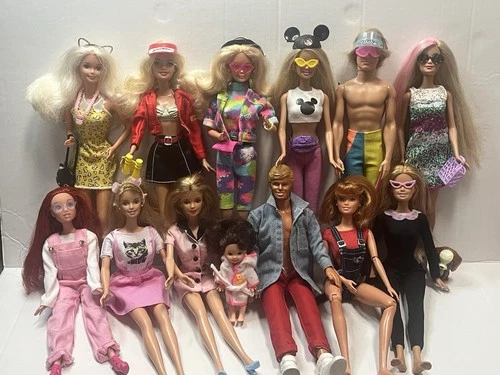 Barbie & Ken VTG Fashion Doll HUGE Lot 13 dolls and so many accessories 💕