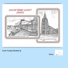 CP M 47253-254 POSTCARD 2 DRAWINGS 47 SAUVETERRE SAINT DENIS