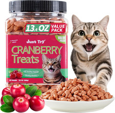 13.4 OZ Urinary Tract Health Cat Treats for Indoor Cats, Health Supplement Cranb
