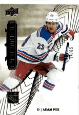 2022-23 UD PREMIER GOLD BASE PARALLEL ADAM FOX /65 NEW YORK RANGERS #3