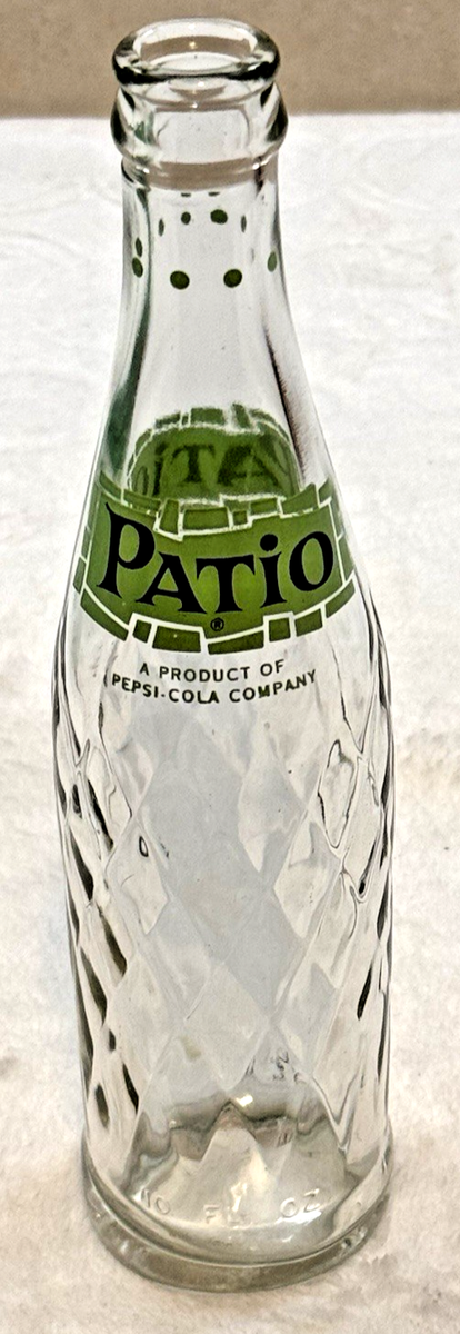 VTG 1960's Patio-Pepsi Cola Co-10 oz-Clear-Diamond💎 Grip-Glass