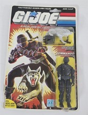 S-991 VINTAGE 1980'S HASBRO GI JOE SNAKE EYES V2 FIGURE WITH ORIGINAL CARD