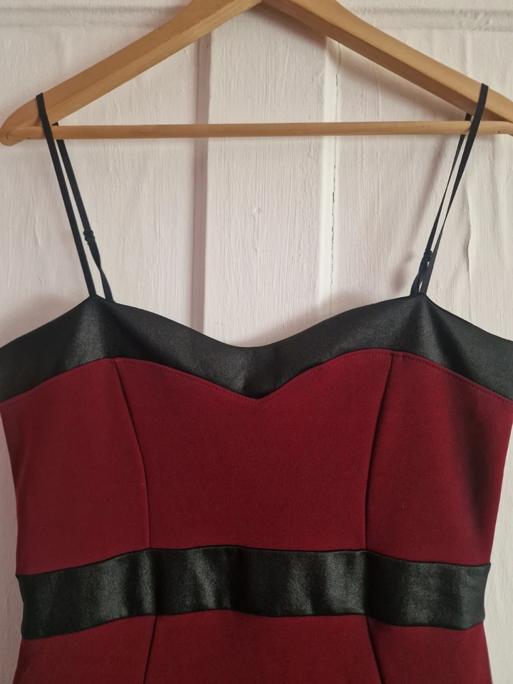 Burgundy sexy red Bodycon Dress occasion wedding prom  Size 14 Pink Soda - Image 3 of 3