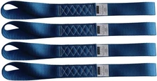 Heavy Duty Soft Loop Tie Down Straps (4PK) 1.5 inches 18 inches 10,000 LBS -blue