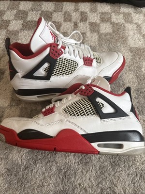 Men s Size 9.5 Jordan 4 Fire Red  Used , Original Box