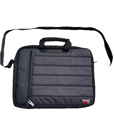 EUC SwissGear By Wenger The Anthem Double Slimcase Laptop Messenger Bag 17x13x3