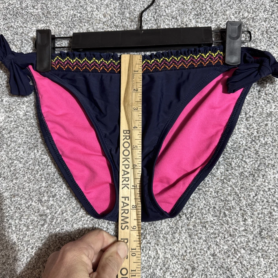 Pantalones de bikini hobie para mujer grandes boho bordados corbata lateral retro Y2K trajes de baño Foto 3 de 4