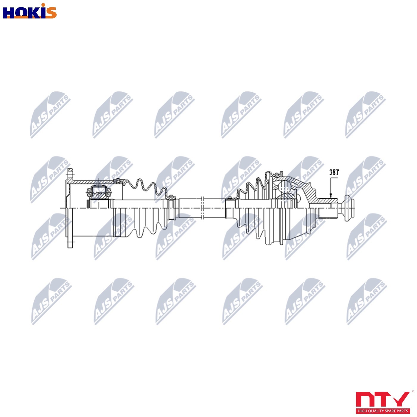 Original NTY Drive Shaft NPW-AU-071 For Audi - Image 11