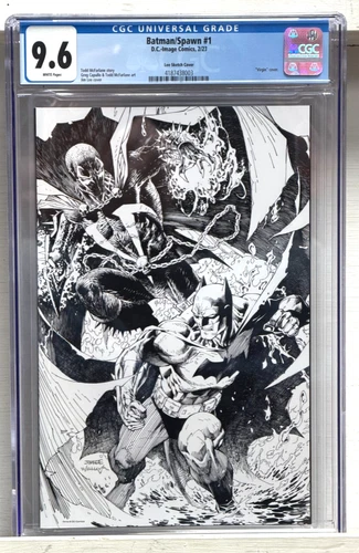 Batman/Spawn #1 Jim Lee sketch variant CGC Universal Grade 9.6 2023 DC Comics
