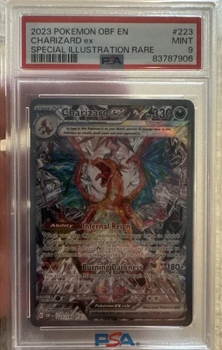 2023 POKEMON OBSIDIAN FLAMES #223 CHARIZARD ex SPECIAL ILLUSTRATION RARE PSA 9