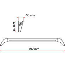 Fiamma Led Awning Light Gutter