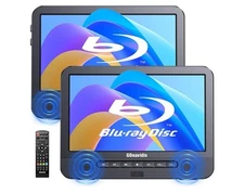 Blu-ray GOnavidio 2 X 10.5" Screen Car Headrest DVD Player Monitors. “New”