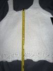 P4🎄 Girls Art Class Cream White Knit Cropped Cami Tank Top Medium 8 New W Tags — photo 6
