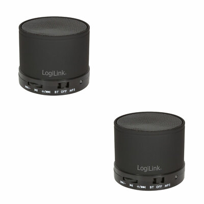 2x Bluetooth Lautsprecher Box Speaker MP3 Player microSD Mikrofon Freisprechen