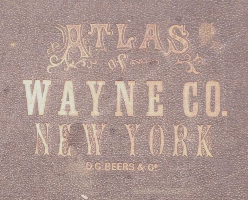 Mapa Plat 1874 ~ SAVANNAH, WAYNE Co., NUEVA YORK - (13x16)-#12 Foto 3 de 3