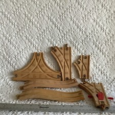 Thomas Friends Wooden Railway6 Pieces Switch, Curve Splits Ascending Descending