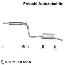 komplette Auspuffanlage Auspuff für Seat Cordoba SX GTi TD a*