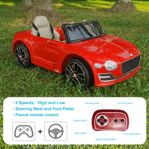 Kids 12V Electric Ride On Car Toys LICENSED Bentley Style w/ 2.4G Remote Control - Picture 2 of 9
