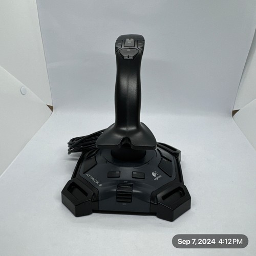 Logitech Attack 3 USB Gaming Joystick Controller - Picture 2 of 9
