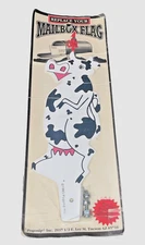 Pogonip Mailbox Flag Cow Metal Novelty Heifer Dairy Farm Bovine Vint. 1993 READ*