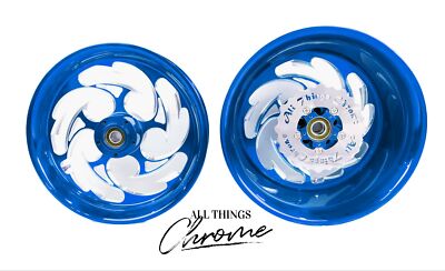 ZX14 300 FAT TIRE CANDY BLUE CONTRAST SHREDDER WHEELS 12-20