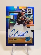 2022 Donruss Optic Oneil Cruz  Autograph /25 Blue Prizm Refractor