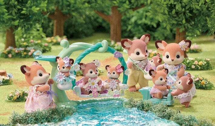 Sylvanian Families EPOCH FS-53 Deer Family Set Dolls Calico Critters