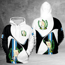 Custom Name Guatemala Sport Form 3D Hoodie Size S-5XL