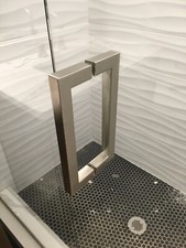 Shower Door Handle - 8" Square Style