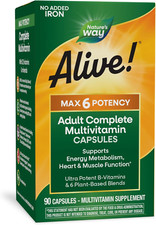 Nature'S Way Alive Max6 Potency Adult Complete Multivitamin, Vitamins A,C, E 