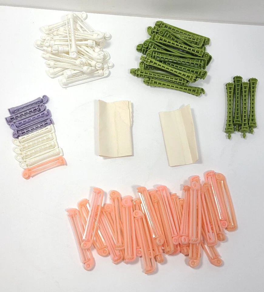 Braço oscilante de plástico Perm hastes corpo vários tamanhos lote de 70 vintage com 2 peças de papéis de haste - Imagem 2 de 4