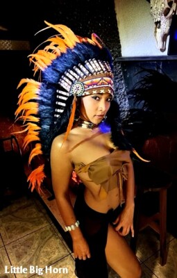 Indianer Kopfschmuck War bonnet Coiffe Indienne Indian Headdress Little Big Horn