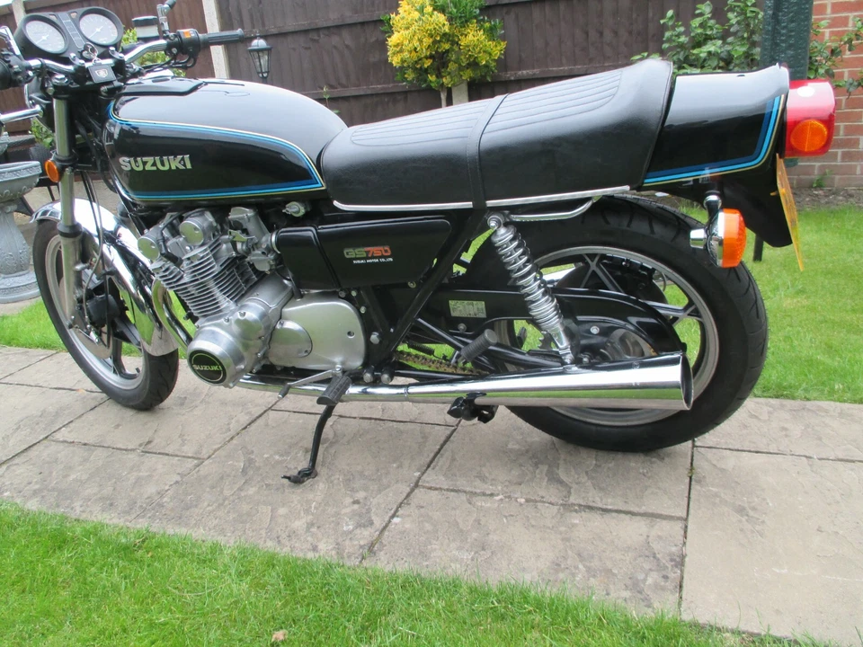 SUZUKI GS750 GS1000 GSX750 GSX1100 1977-84 CHROME REAR SHOCKS SHOCK ABSORBERS — 第 4/4 张图片