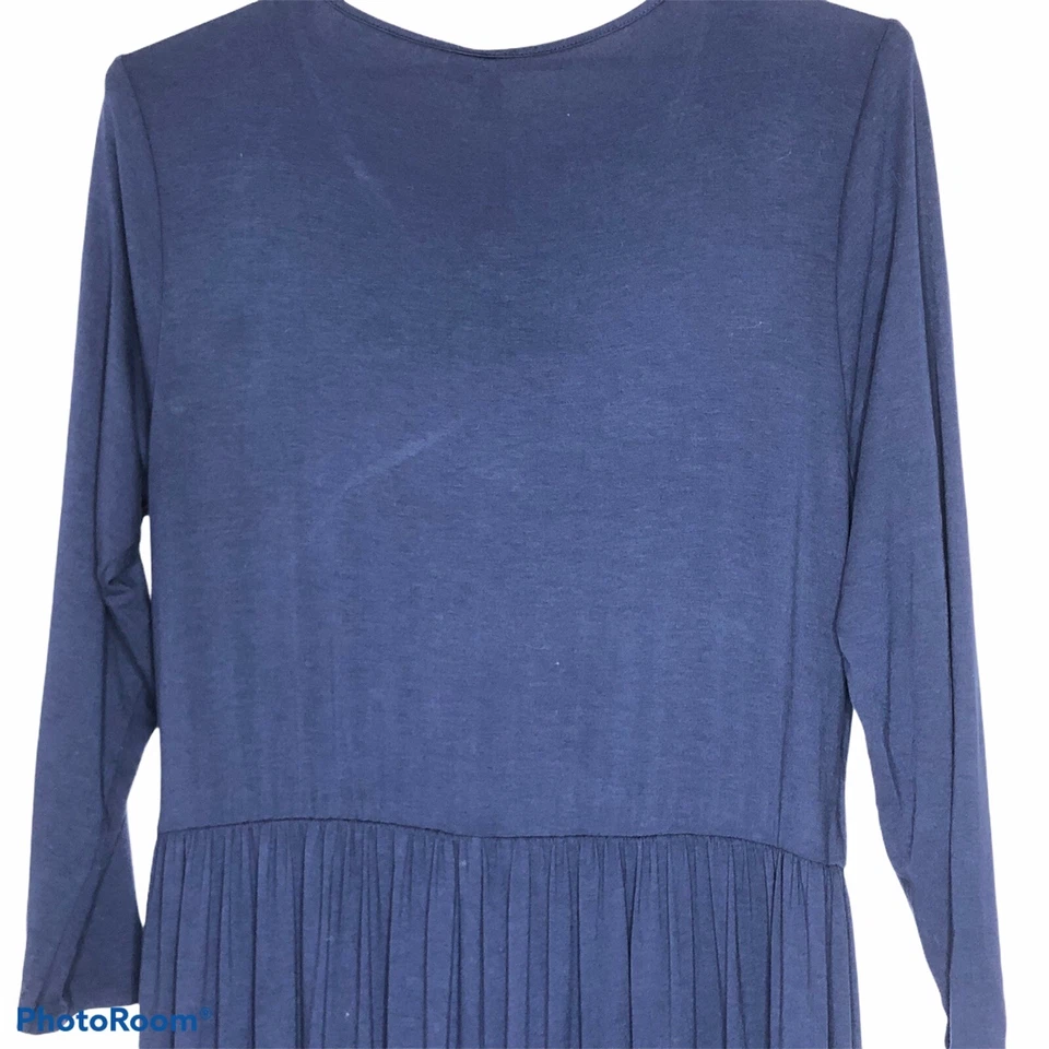 Mono para mujer ASOS envolvente delantero 20 pierna ancha recortado jersey cintura elástica azul Foto 4 de 4