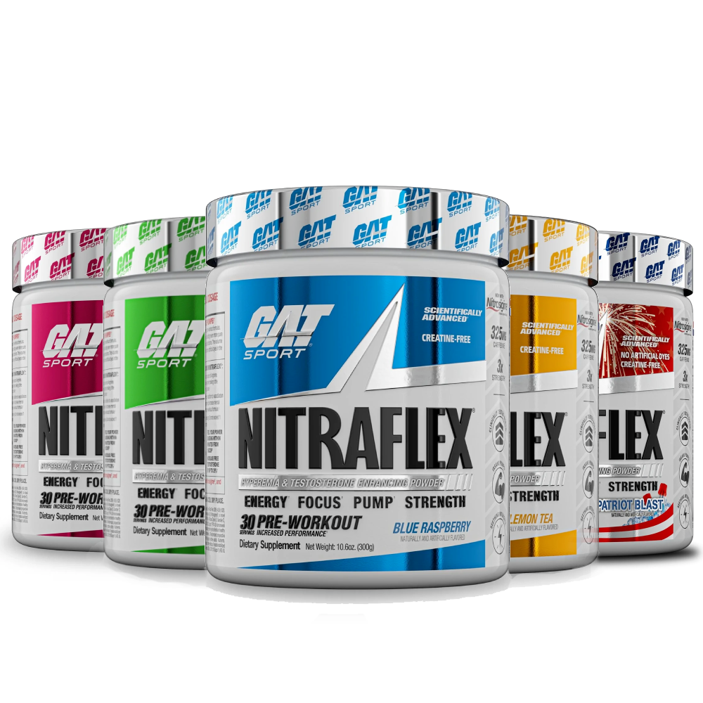 GAT SPORT NITRAFLEX ADVANCED PRE-WORKOUT Energy Focus Pump Strength 30 Servings