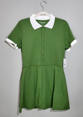 kelly green polo dress Hope & Henry Girls' Organic Sleeveless Pique Polo Dress, Kelly Green, 2T main image 1