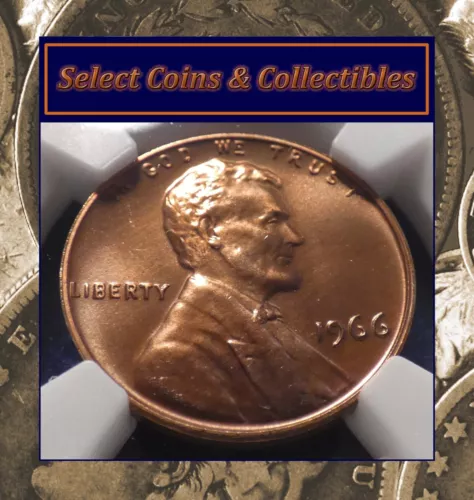 1966 SMS Lincoln Memorial Cent NGC MS 67 RB Nicely Toned! #3298